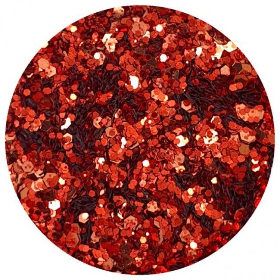 Glittermix Brick Red